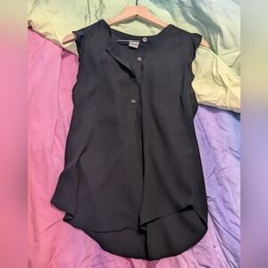New York & Company Soho Black Polyester Blouse Size Small